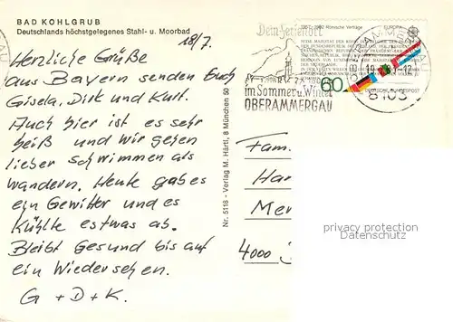 AK / Ansichtskarte Bad_Kohlgrub  Bad_Kohlgrub
