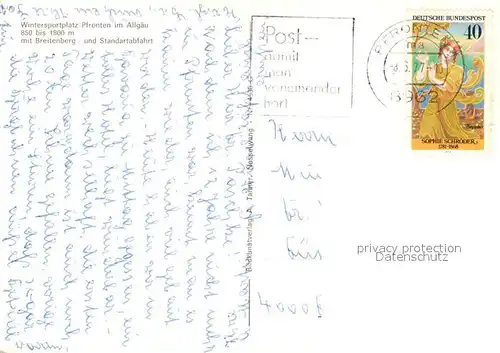 AK / Ansichtskarte Pfronten Aggenstein Breitenberg Standardstrecke Pfronten