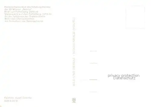 AK / Ansichtskarte Oberwiesenthal_Erzgebirge Erholungsheim Aktivist Fichtelberg Wetterwarte  Oberwiesenthal Erzgebirge