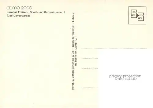 AK / Ansichtskarte Damp Hafen Damp