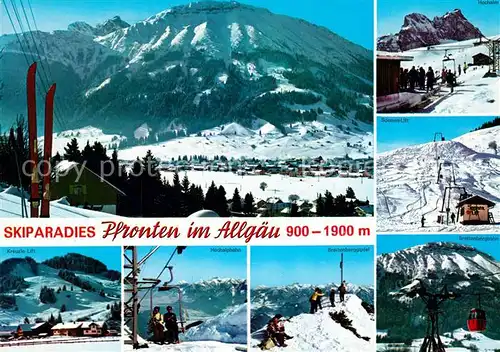 AK / Ansichtskarte Pfronten Kreuzle Lift Hochalpbahn Sonnen Lift Pfronten