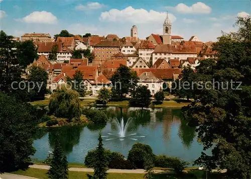 AK / Ansichtskarte Pfullendorf Stadtsee Pfullendorf