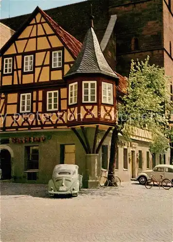 AK / Ansichtskarte oehringen_Hohenlohe Althistorik Marktplatz oehringen Hohenlohe