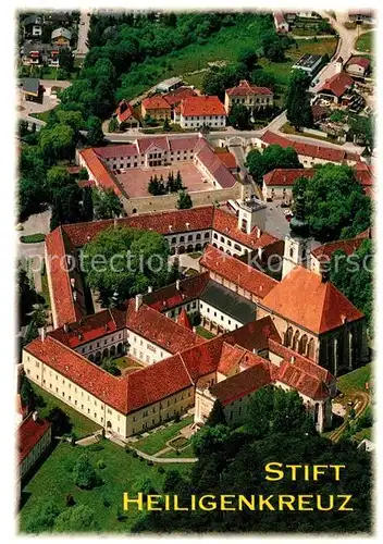 AK / Ansichtskarte Heiligenkreuz_Niederoesterreich Zisterzienser Abtei Stift Heiligenkreuz Fliegeraufnahme Heiligenkreuz