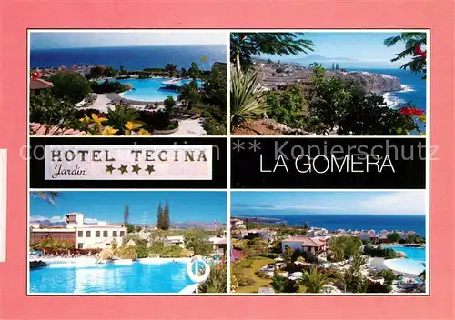 AK / Ansichtskarte La_Gomera Hotel Jardin Tecina Piscina Playa de Santiago La_Gomera