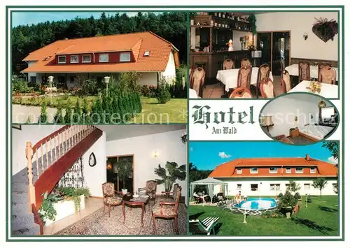 AK / Ansichtskarte Greiz_Thueringen Hotel Am Wald Greiz Thueringen