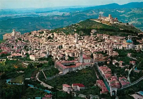 AK / Ansichtskarte Assisi_Umbria Panorama dall aereo Assisi Umbria