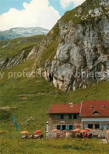 AK / Ansichtskarte Lech_Vorarlberg Ravensburger Huette mit Schafberg Alpen Lech Vorarlberg