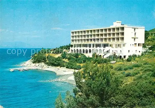 AK / Ansichtskarte Loutraki Hotel Pappas Strand Kueste Loutraki