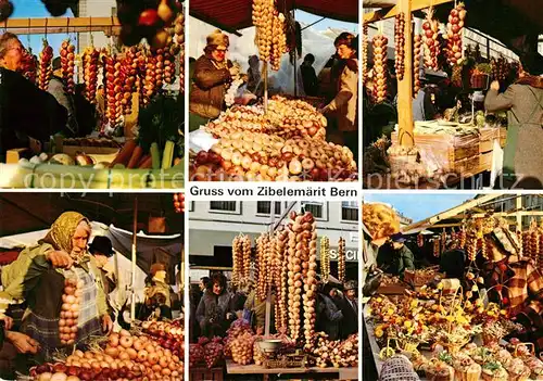 AK / Ansichtskarte Bern_BE Zwiebelmarkt Marche des oignons Bern_BE