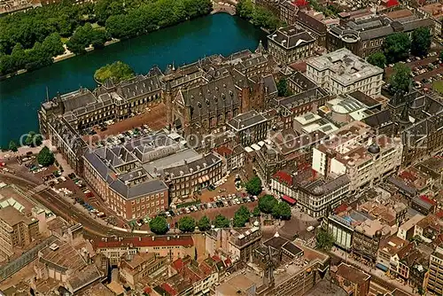 AK / Ansichtskarte Den_Haag Buitenhof met Regeringsgebouwen Regierungsgebaeude Fliegeraufnahme Den_Haag