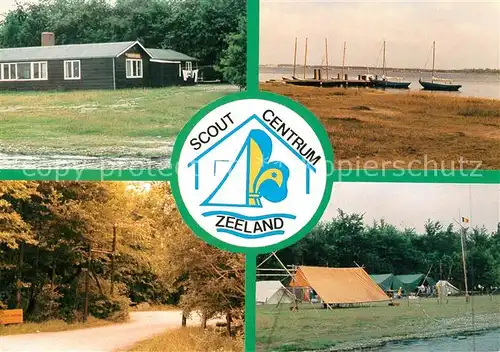 AK / Ansichtskarte Veere Scoutcentrum Zeeland Bungalows Campingplatz Boote Veere