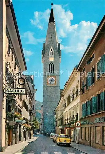 AK / Ansichtskarte Brixen_Suedtirol Weisser Turm Innenstadt Gasthof Brixen Suedtirol