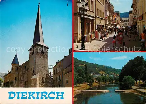 AK / Ansichtskarte Diekirch Veille Eglise Saint Laurent Grande Rue La Sure Diekirch