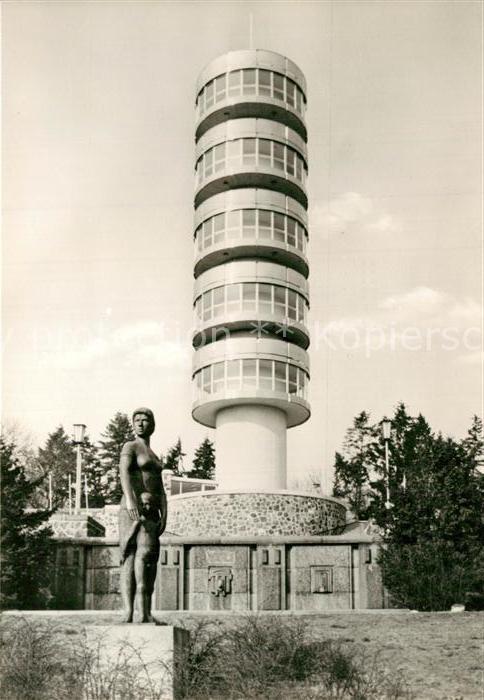 AK / Ansichtskarte Brandenburg_Havel Friedenswarte Denkmal Statue