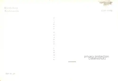 AK / Ansichtskarte Brandenburg_Havel Friedenswarte Denkmal Statue Brandenburg Havel