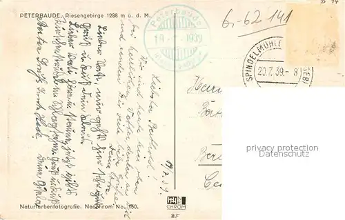 AK / Ansichtskarte Peterbaude  Peterbaude