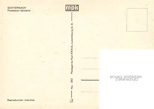 AK / Ansichtskarte Echternach Procession dansante Echternach