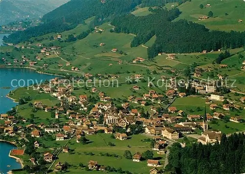 AK / Ansichtskarte Lungern Fliegeraufnahme Lungern