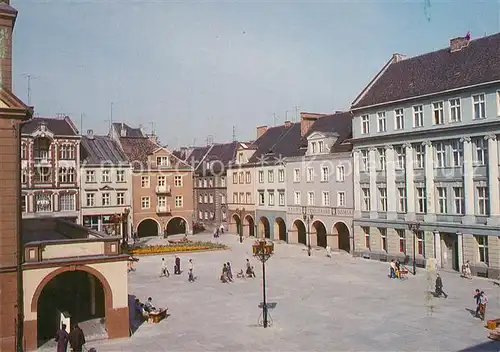 AK / Ansichtskarte Gliwice_Gleiwitz Marktplatz Gliwice_Gleiwitz