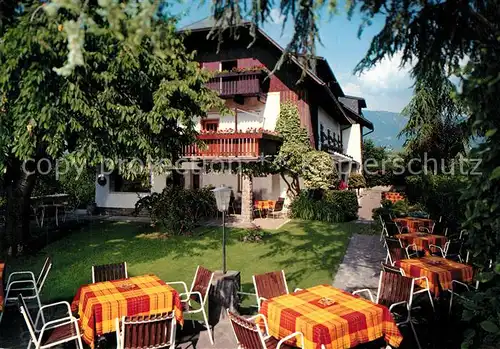 AK / Ansichtskarte Eppan_Suedtirol Garni Hotel Carmen Gartenterrasse Eppan Suedtirol