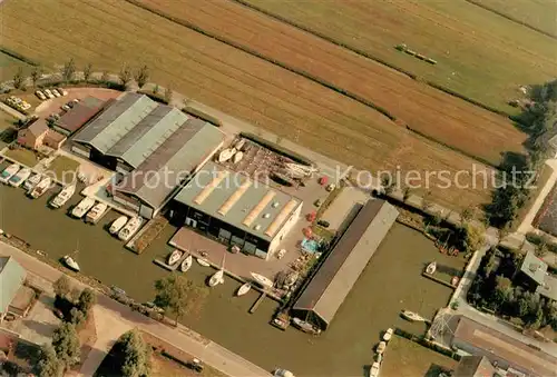 AK / Ansichtskarte Balk Beekemas erkend Jachtverhuur Fliegeraufnahme Balk