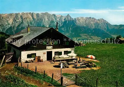 AK / Ansichtskarte Hochkoenig Mittenbach Alm mit Tennengebirge Hochkoenig