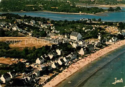 AK / Ansichtskarte Bretagne_Region La plage Vue aerienne Bretagne Region
