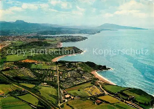 AK / Ansichtskarte Labenne La Cote Basque et ses Campings Vers lEspagne Les 3 Couronnes Vue aerienne Labenne