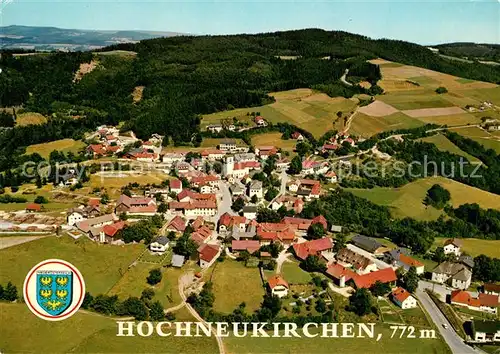 AK / Ansichtskarte Hochneukirchen Gschaidt Spaetgot Wehrkirche mit Wehreinrichtung Fliegeraufnahme Hochneukirchen Gschaidt