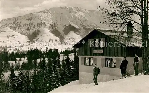 AK / Ansichtskarte Unterjoch Alt Wuerttemberger Haus mit Iseler Unterjoch