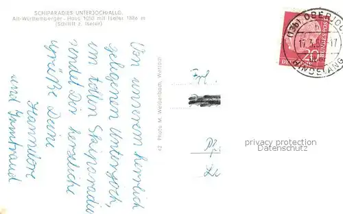 AK / Ansichtskarte Unterjoch Alt Wuerttemberger Haus mit Iseler Unterjoch