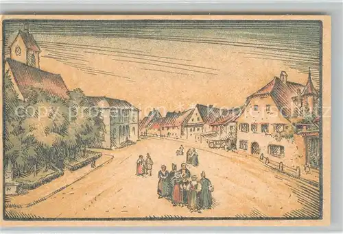 AK / Ansichtskarte Riehen Wettstein und Riehen Festspiel Kuenstlerkarte Riehen