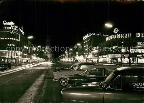 AK / Ansichtskarte Berlin Kurfuerstendamm bei Nacht Berlin