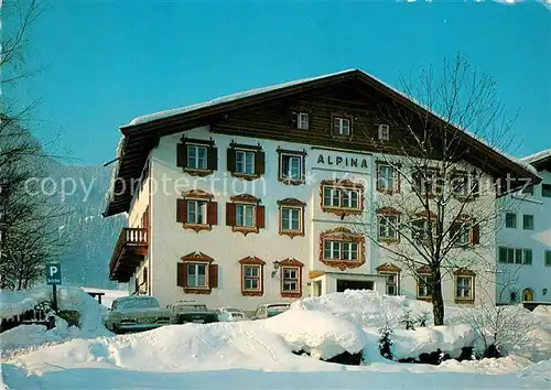 AK / Ansichtskarte Kitzbuehel_Tirol Hotel Pension Alpina Kitzbuehel Tirol