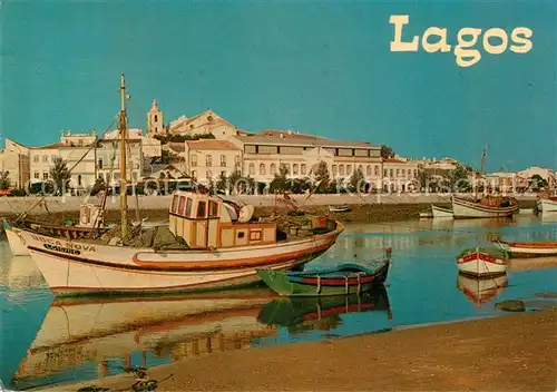 AK / Ansichtskarte Lagos_Algarve Bootshafen 