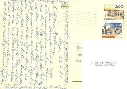 AK / Ansichtskarte Lagos_Algarve Bootshafen 