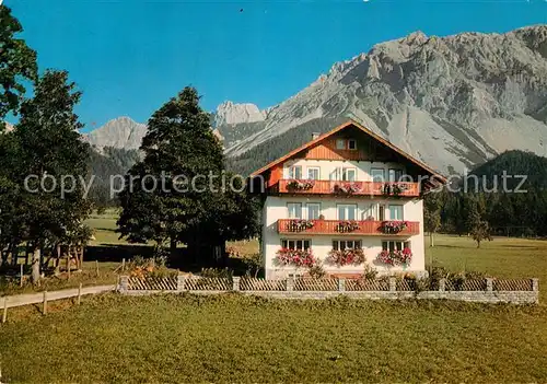 AK / Ansichtskarte Ramsau_Dachstein_Steiermark Haus Alpengluehn Ramsau_Dachstein