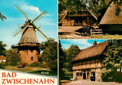 AK / Ansichtskarte Bad_Zwischenahn Bauernhaus Muehle Speicher Bad_Zwischenahn