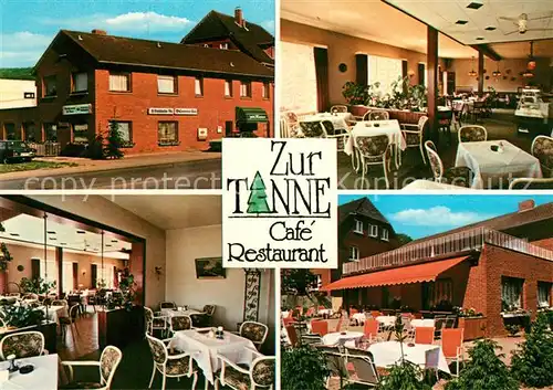 AK / Ansichtskarte Bad_Eilsen Cafe Restaurant Zur Tanne  Bad_Eilsen