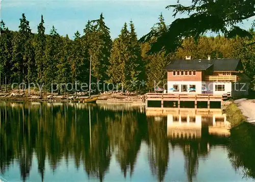 AK / Ansichtskarte Fichtelgebirge Fichtelsee Restaurant Fichtelgebirge