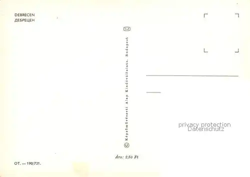 AK / Ansichtskarte Debrecen_Debrezin Stadtansichten Debrecen Debrezin
