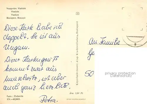 AK / Ansichtskarte Veszprem Viadukt Veszprem