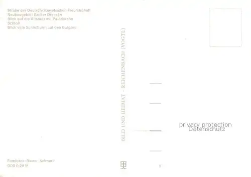 AK / Ansichtskarte Schwerin_Mecklenburg Strasse Deutsch Sowjetische Freundschaft Grosser Dreesch Schwerin_Mecklenburg