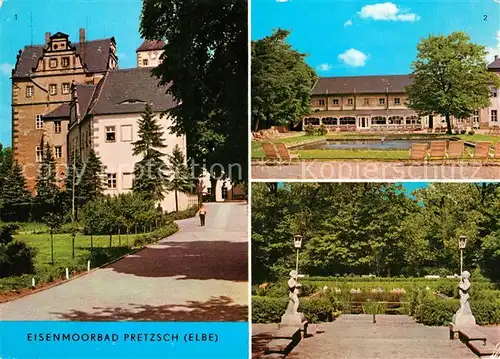 AK / Ansichtskarte Pretzsch_Elbe Schloss Kulturhaus Kuranlagen Pretzsch Elbe