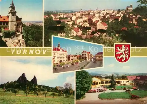 AK / Ansichtskarte Turnov Schloss Rathaus Panoramen Turnov