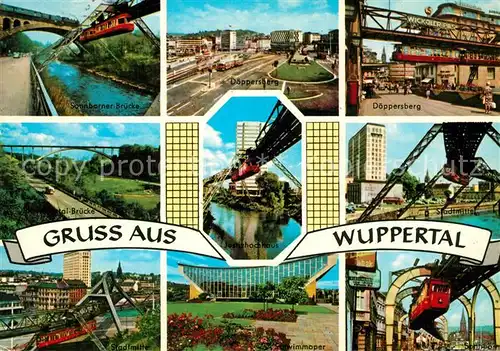 AK / Ansichtskarte Wuppertal SChwebebahn Wuppertal