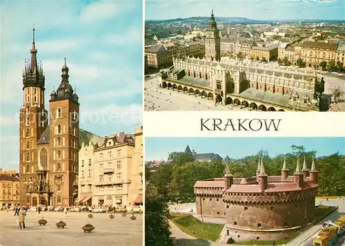 AK / Ansichtskarte Krakow_Krakau Burg Kirche  Krakow Krakau