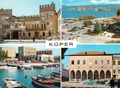 AK / Ansichtskarte Koper Hafen Schloss Stadtpanorama Koper