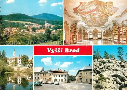 AK / Ansichtskarte Vyssi_Brod Kloster Panorama Vyssi_Brod